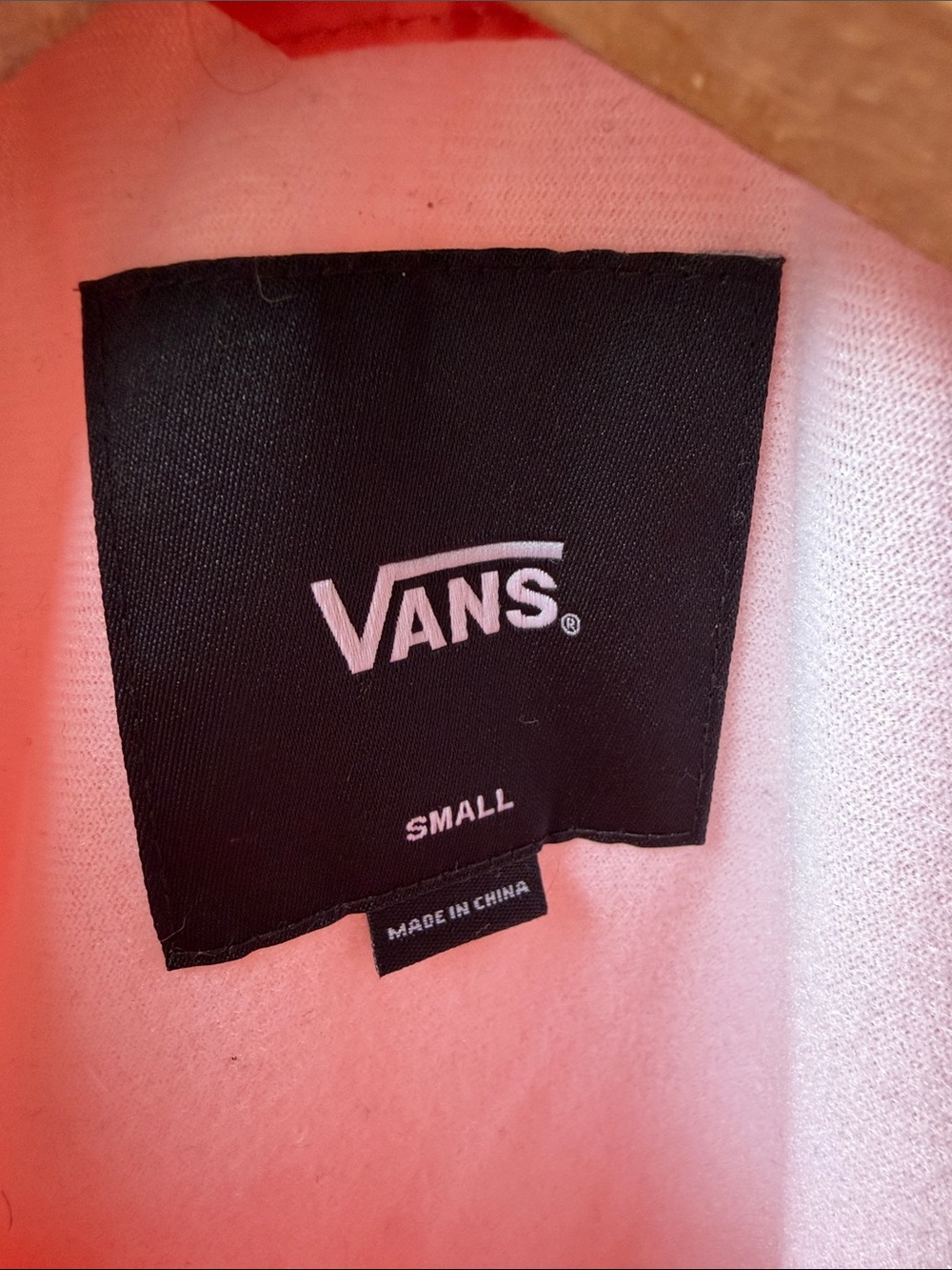 Vans peach/orange Coach Jacket - Picture 3 of 5